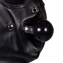 Ouch! Xtreme Cagoule avec Masque et Bâillon Blind Mask Gag Noire